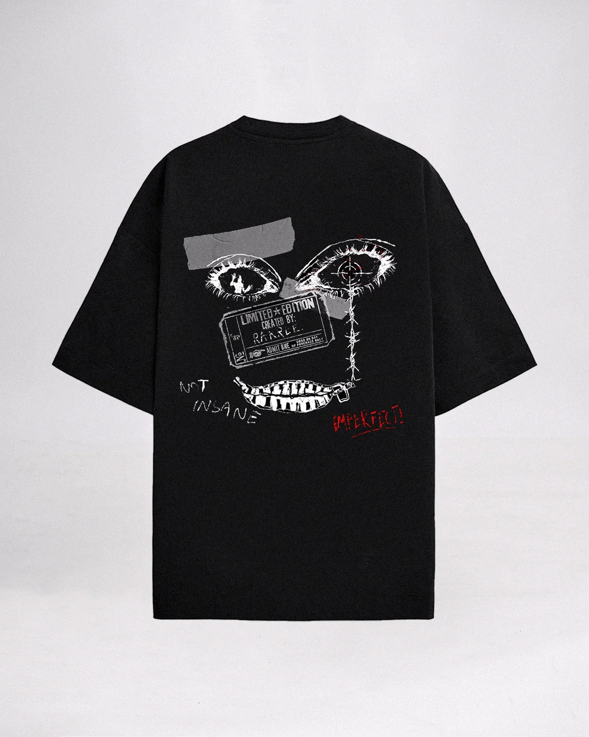 Limited Edition Oversized Tee Black - Rarree