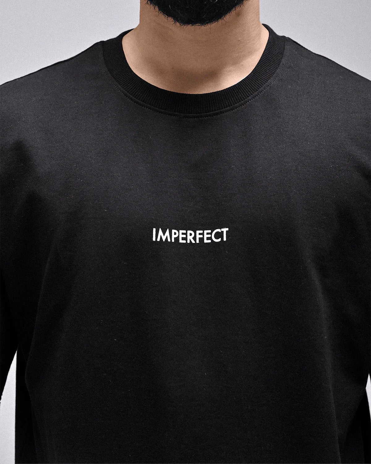 Imperfect Oversized T-Shirt Black - Rarree