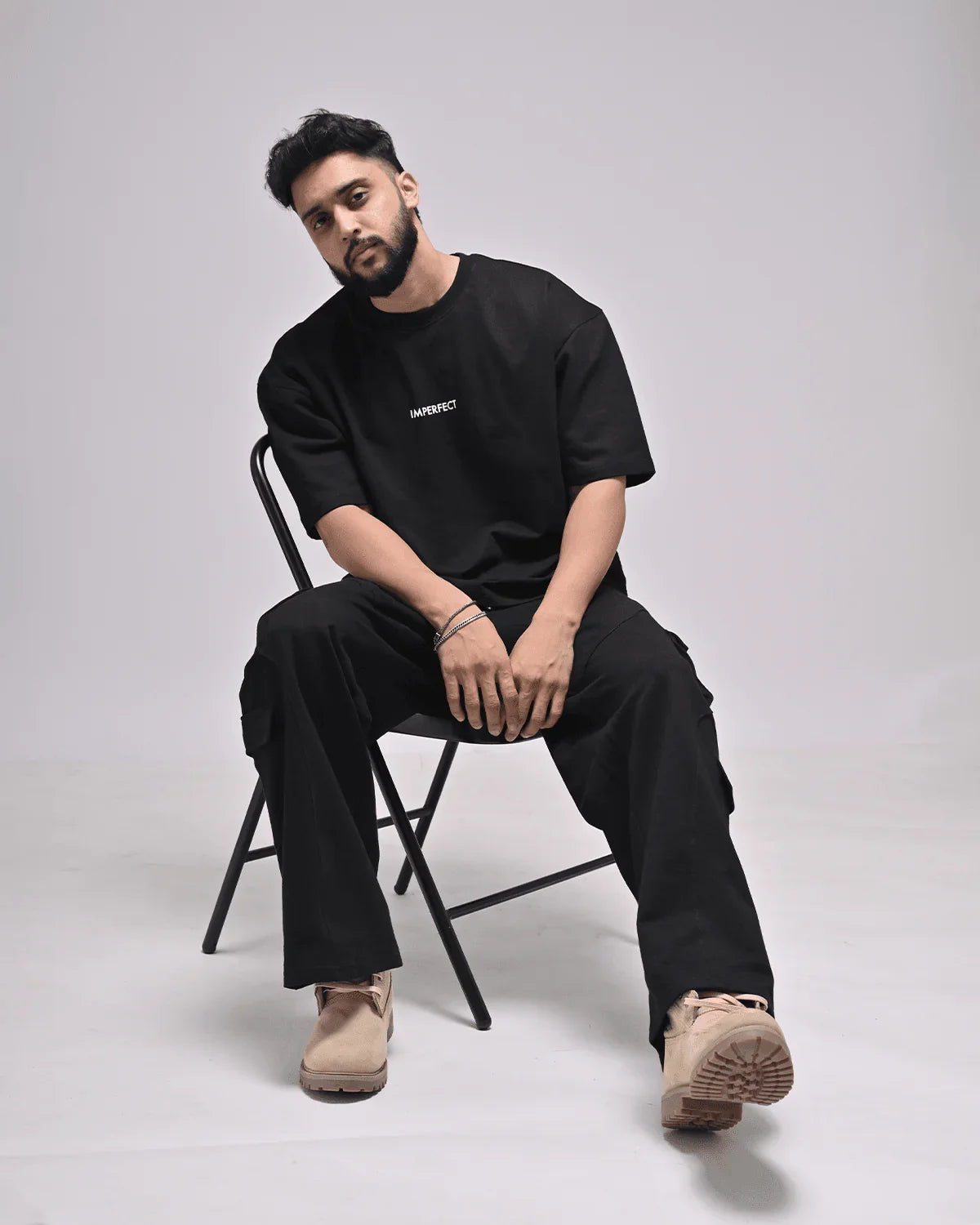 Imperfect Oversized T-Shirt Black - Rarree