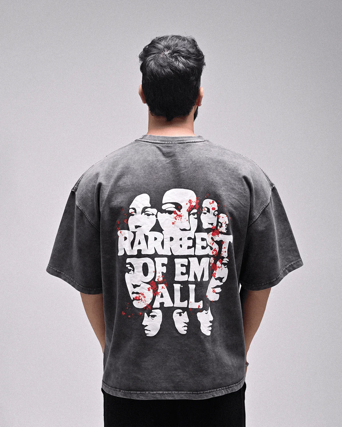 Rarreest Oversized Acid Wash T-Shirt - Rarree