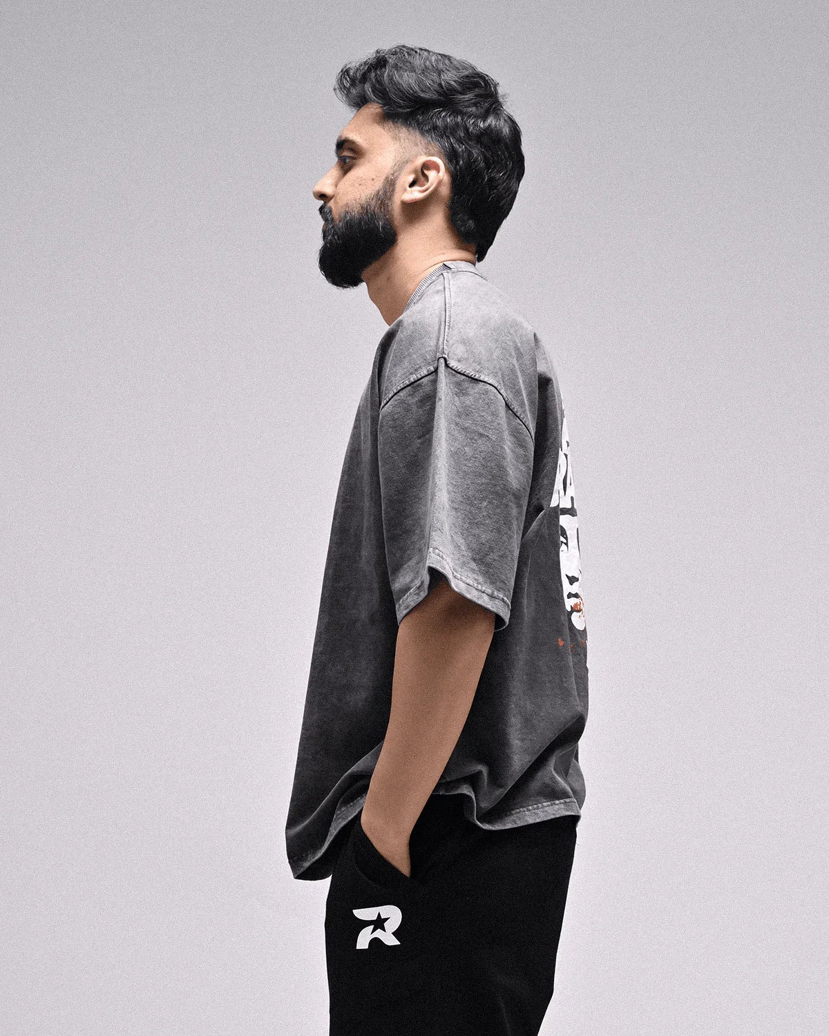 Rarreest Oversized Acid Wash T-Shirt - Rarree