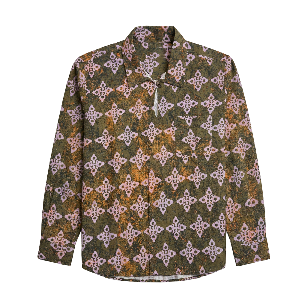Nirvaan Overshirt - Men's Premium Button-Down Overshirt Front View | Rarree
