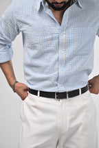 Vayu Cotton Striped Shirt - Summer Shirt (Unisex)