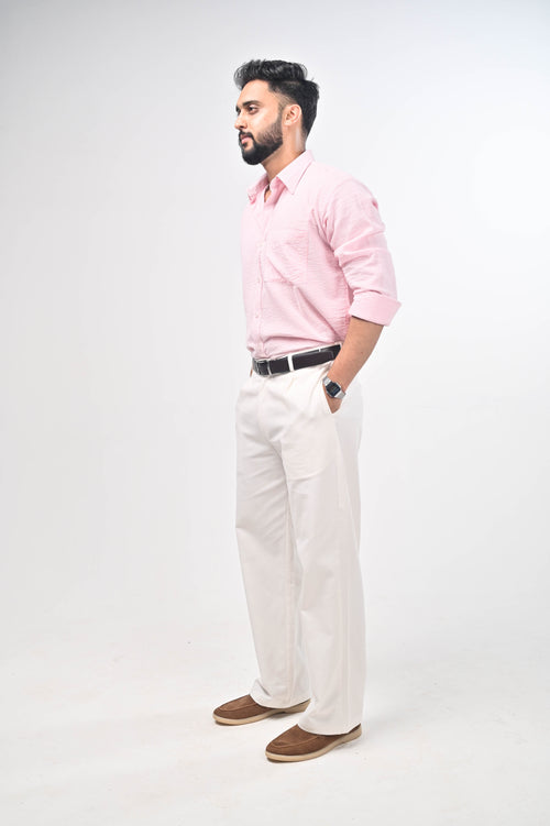 Aarambh Cotton Striped Shirt - Summer Shirt (Unisex)