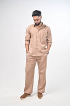 Māti Co-ord Set - Pinstripe Cotton Linen (Unisex)