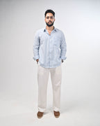 Vayu Cotton Striped Shirt - Summer Shirt (Unisex)