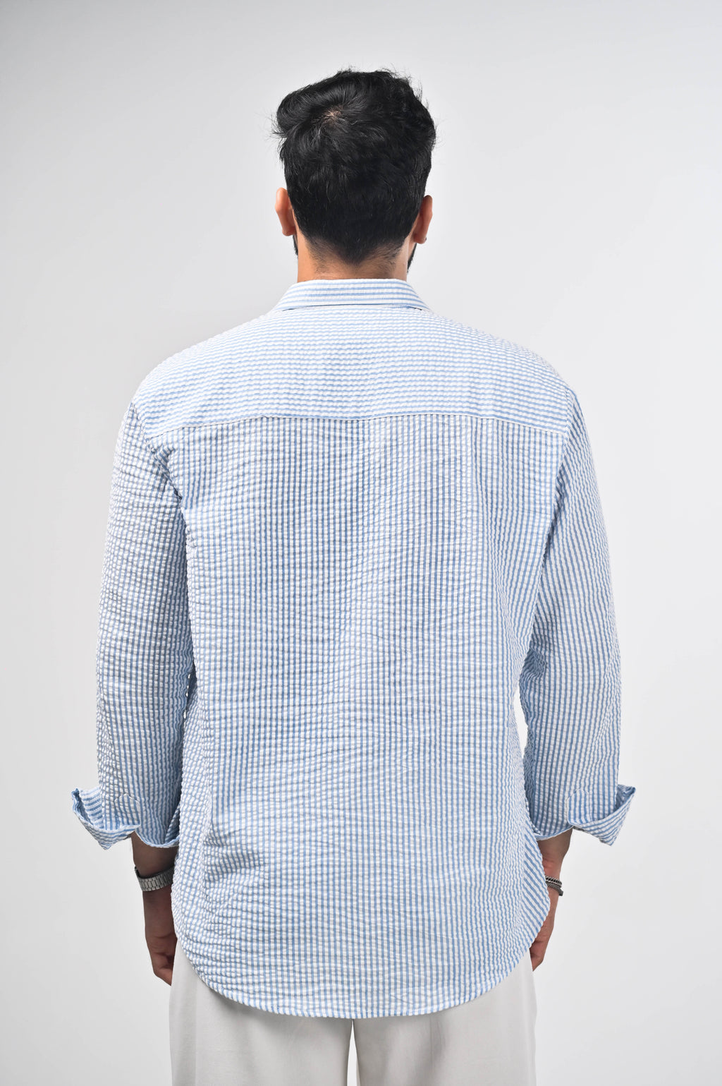 Vayu Cotton Striped Shirt - Summer Shirt (Unisex)