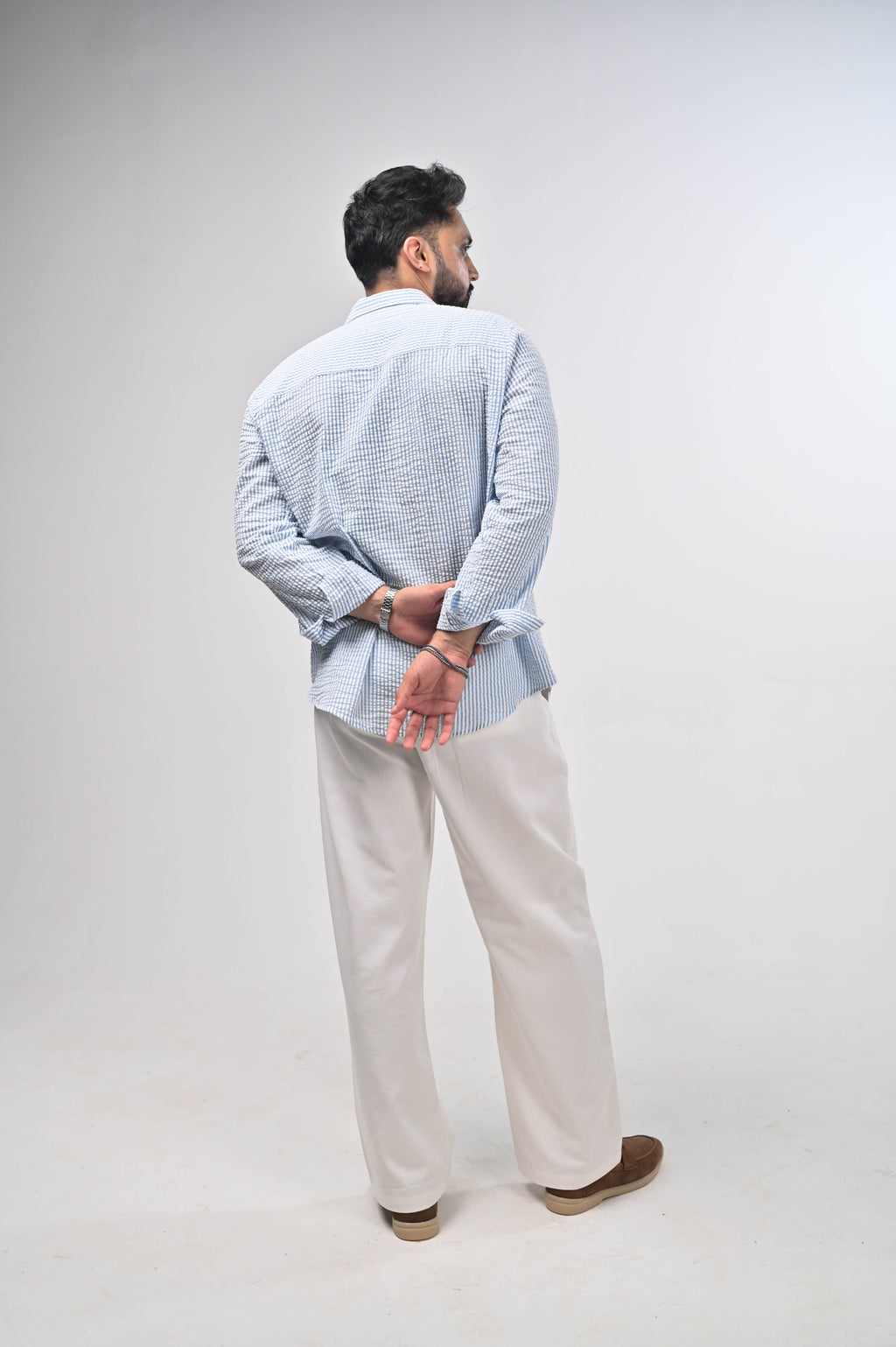 Vayu Cotton Striped Shirt - Summer Shirt (Unisex)
