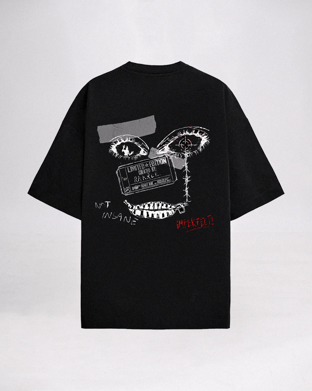 Limited Edition Oversized Tee Black - Rarree