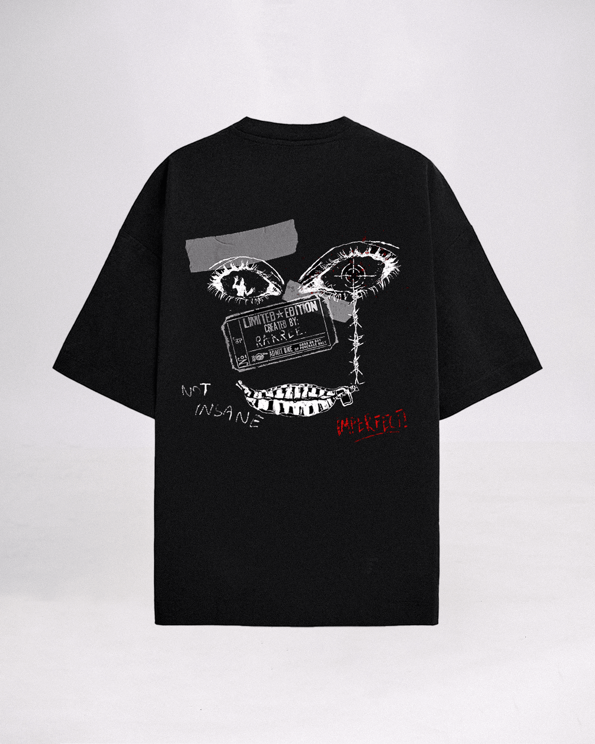 Limited Edition Oversized Tee Black - Rarree