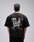 Imperfect Oversized T-Shirt Black - Rarree