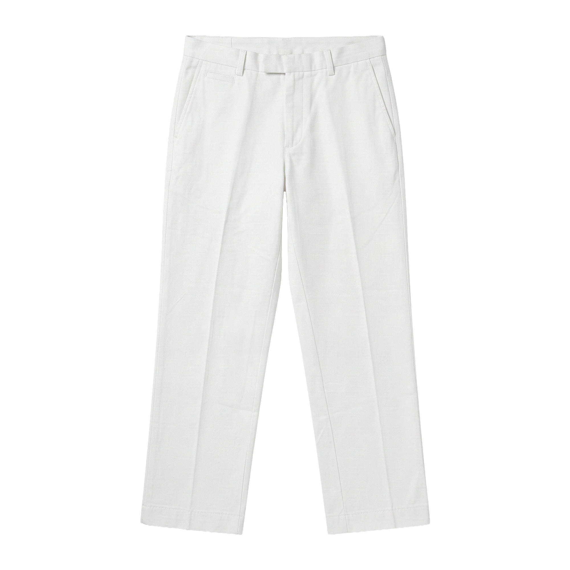 Hans Straight-Fit Trouser - Men's Cotton Twill Smart Casual Pants Front View | Rarree