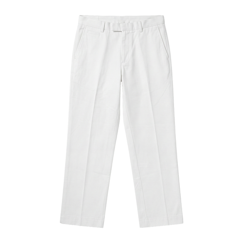 Hans Straight-Fit Trouser - Men's Cotton Twill Smart Casual Pants Front View | Rarree