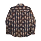 Aveer Shirt - Premium Semi-Modal Silk Fabric Print Detail | Rarree