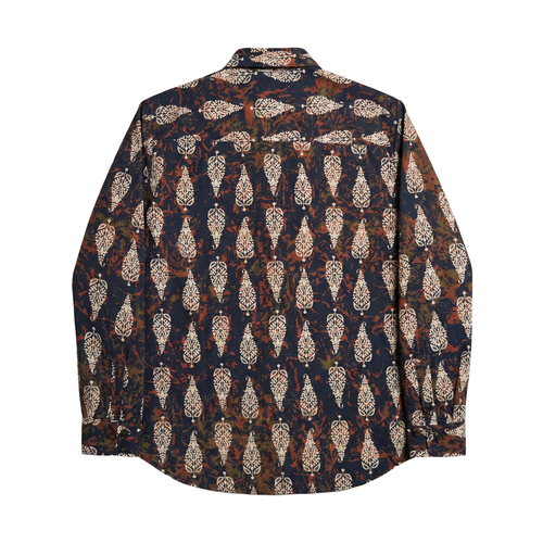 Aveer Shirt - Premium Semi-Modal Silk Fabric Print Detail | Rarree