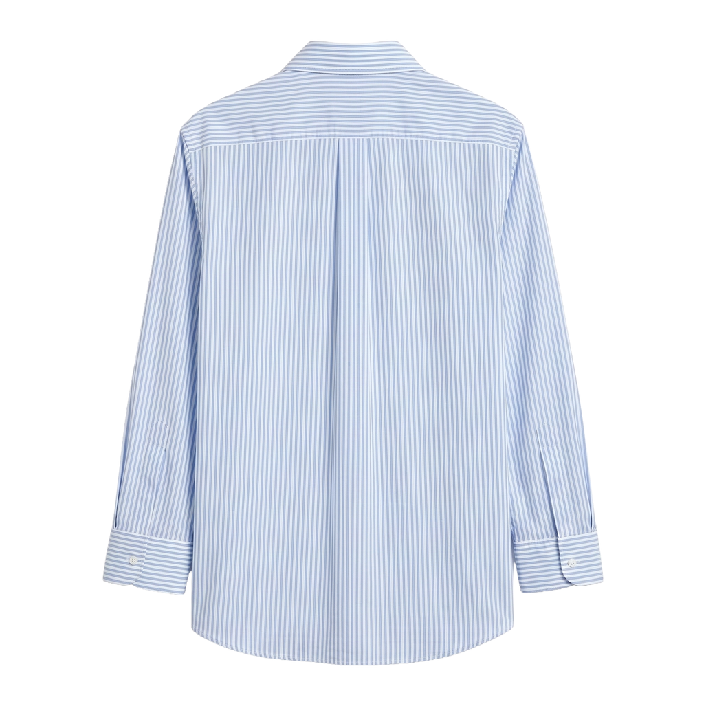 Vayu Cotton Striped Shirt - Back View 100% Yarn-Dyed Cotton | Rarree