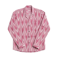 Tarang Ikat Full Sleeve Shirt - Handwoven Cuban Collar Front View | Rarree Dastak SS26